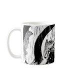 Black Lantern Corps Panel - Black and White Mug