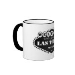 BLACK Las Vegas Sign Ringer T Mug