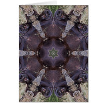 Black Leopard Kaleidoscope Card