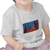 Black Light Forest Oil Painting Shirt