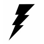 Black Lightning Bolt Women's shirt