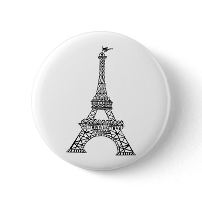 Black Line Eiffel Tower by White_Wedding