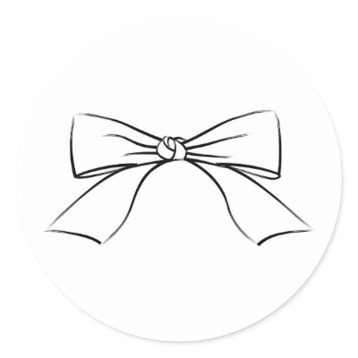 Black Line Ribbon Bow by White_Wedding