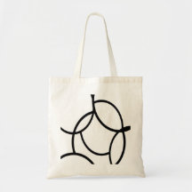 Black Lines Canvas Bag