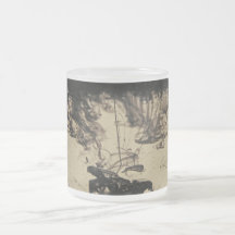 Black liquid mug