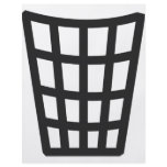 black litter bin icon flyers