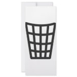 black litter bin icon rack cards