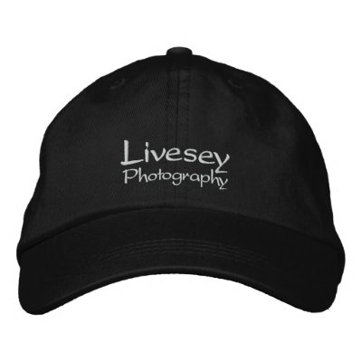 Black Livesey Photography Hat Embroidered Hat by Livesey