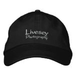 Black Livesey Photography Hat embroidered hats