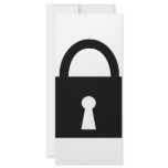 black lock icon rack cards