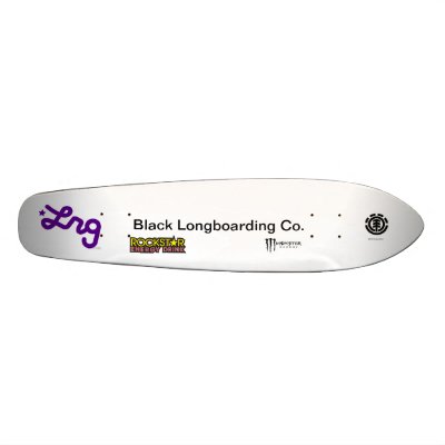 Black Longboard Custom Skateboard by BlackBoarding
