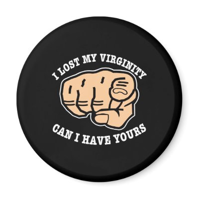Black Lost Virginity Have Yours Fridge Magnet by WhiteTiger_LLC