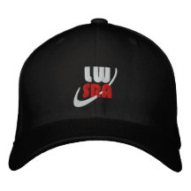 Black LWSRA Flexfit Wool Blend Cap Embroidered Baseball Cap