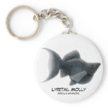 Black Lyretail lly Keychain