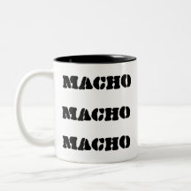 Black Macho Customisable Mug