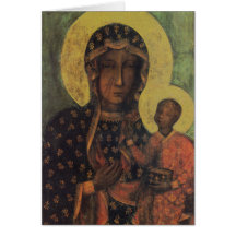 Black Madonna of Czestochowa Greeting Card