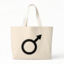 black man male sign icon tote bag
