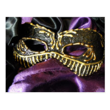 Black Masquarade Post Cards