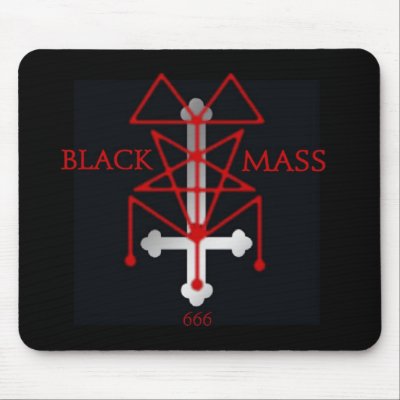 Black Mass Inverted Cross and Sigil usepad by shawnhumiston