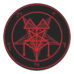 Black Mass Signature pentagram Stickers
