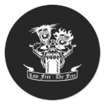 Black Mc Pistons Live Die Free stickers