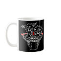 Black Mc Pistons Skull mugs