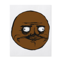 Black Me Gusta Rage Face Meme Full Colour Flyer