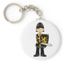 Black Medieval Knight Keychain