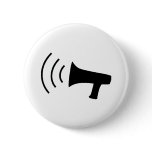 black megaphone icon buttons