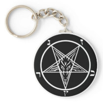 black metal, baphomet, lord of darkness! keychain