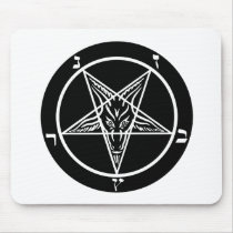 black metal, baphomet, lord of darkness! mousepad