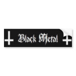 Black Metal bumper stickers