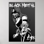 Black Metal Chick Poster