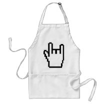 black metal-head icon apron