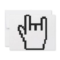 black metal-head icon invitation