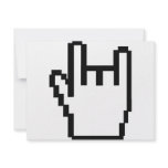 black metal-head icon invitations