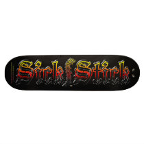 Black Metal on Black ~ Sick Stick Logo Pro Deck