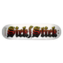Black Metal on White ~ Sick Stick Logo Pro Deck