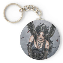Black Misery Angel Keychain