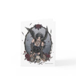 Black Misery Angel Note Card