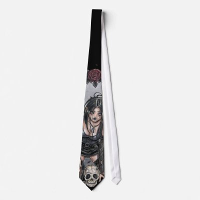 Black Misery Angel Tie by Planet_Zerick