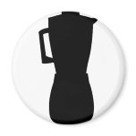 black mixer icon refrigerator magnet