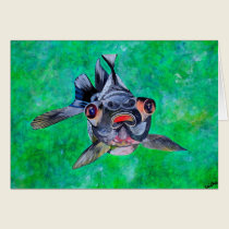 Black Moor Goldfish cards