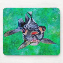 Black Moor Goldfish mousepads