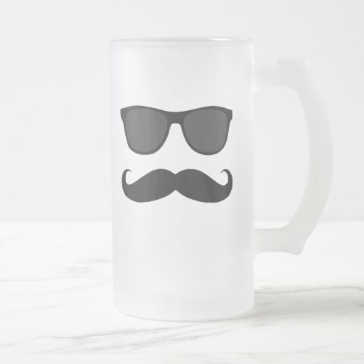 Black Moustache and Sunglasses Humour Gift Mugs