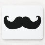 Black Moustache Mouse Pad
