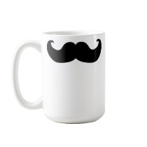 Black Moustache Mug