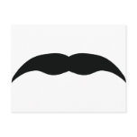 black moustache postcards