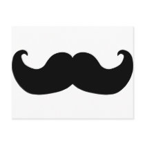 Black Moustache Postcards