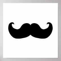 Black Moustache Posters
